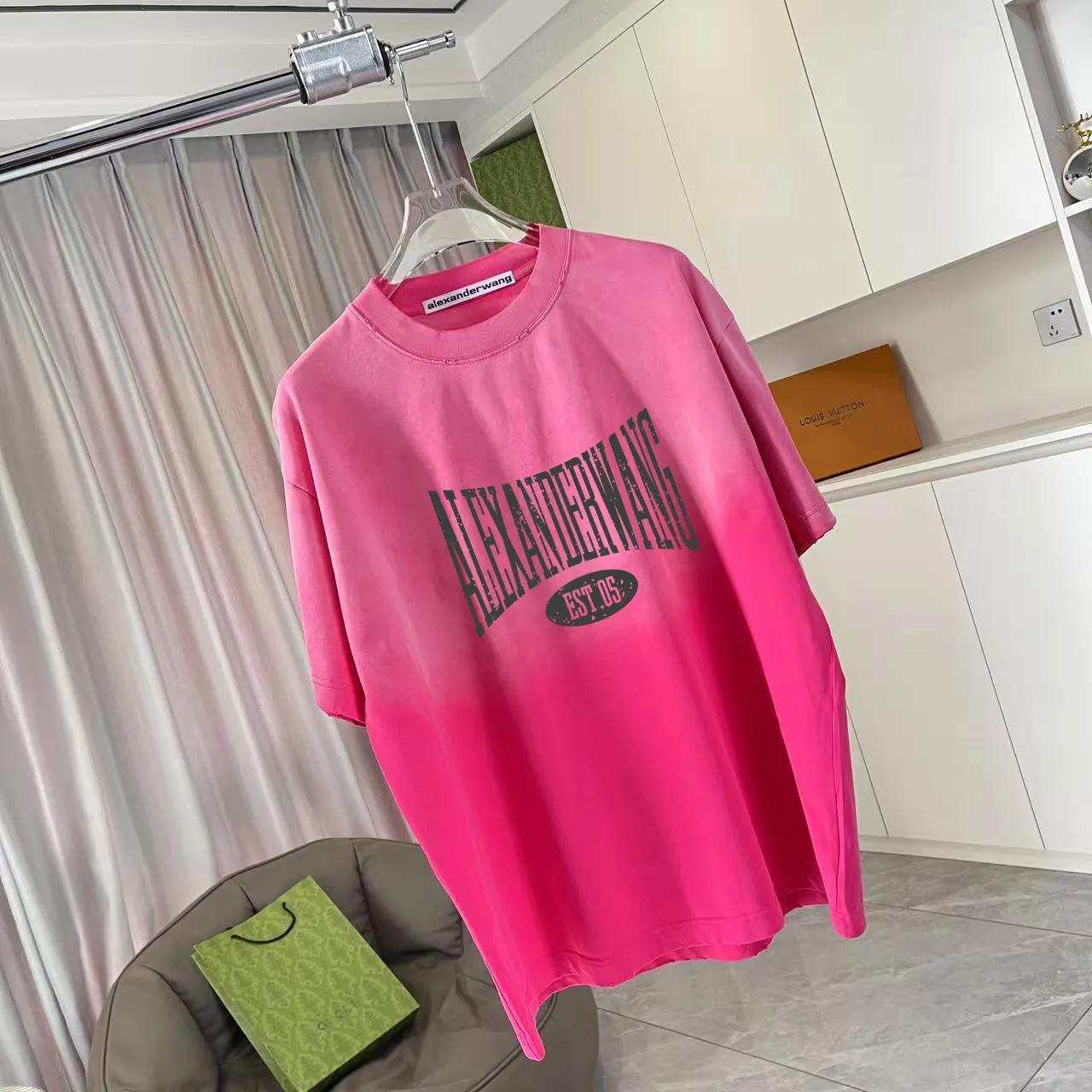BALENCI*GA 2025 New Arrival logo 320g T Same Style Size：S M L XL XXL ：Black Red Black